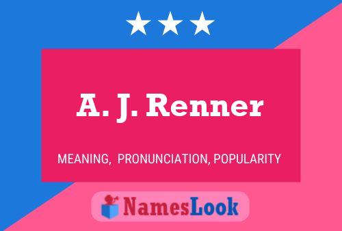 Póster del nombre A. J. Renner