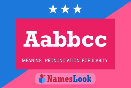 Póster del nombre Aabbcc