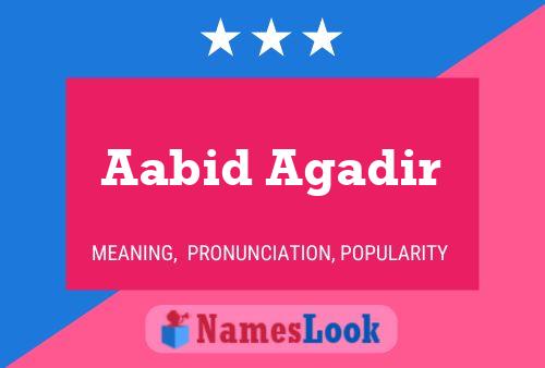 Póster del nombre Aabid Agadir