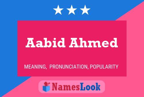 Póster del nombre Aabid Ahmed