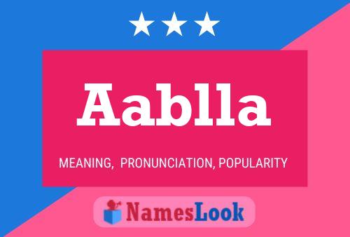 Póster del nombre Aablla