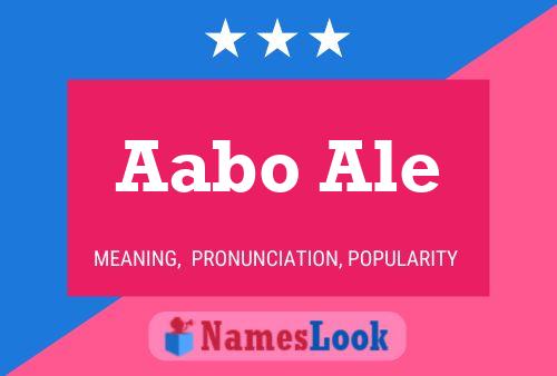 Póster del nombre Aabo Ale