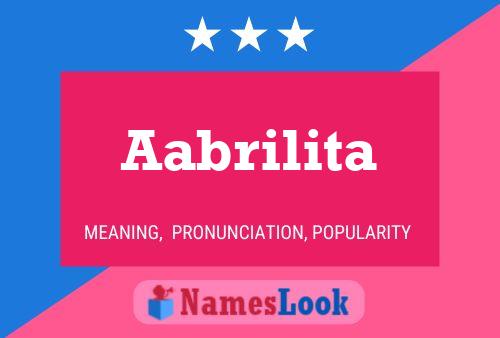 Póster del nombre Aabrilita