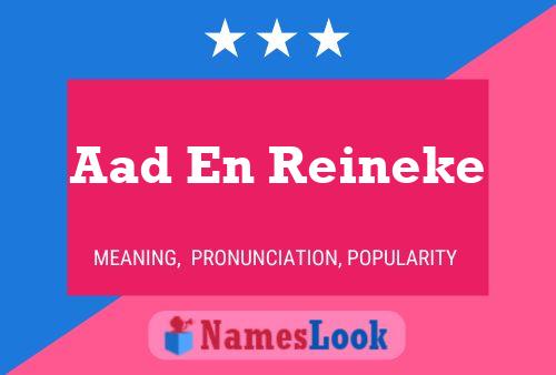 Póster del nombre Aad En Reineke