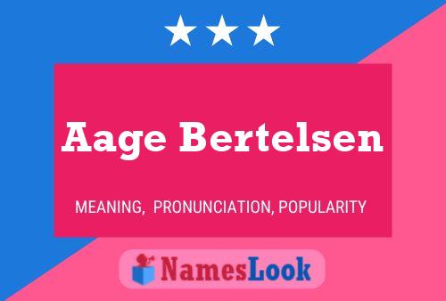 Póster del nombre Aage Bertelsen