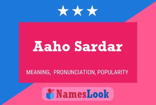 Póster del nombre Aaho Sardar