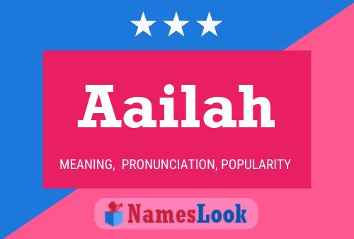 Póster del nombre Aailah