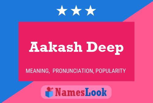 Póster del nombre Aakash Deep