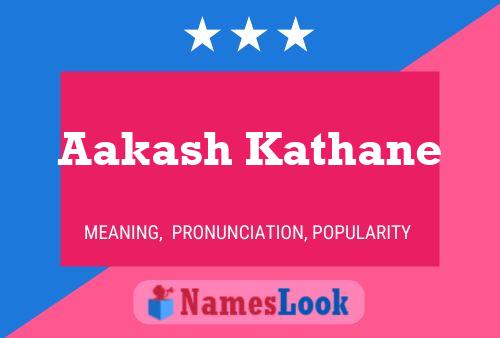 Póster del nombre Aakash Kathane