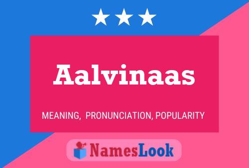 Póster del nombre Aalvinaas