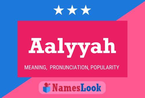 Póster del nombre Aalyyah