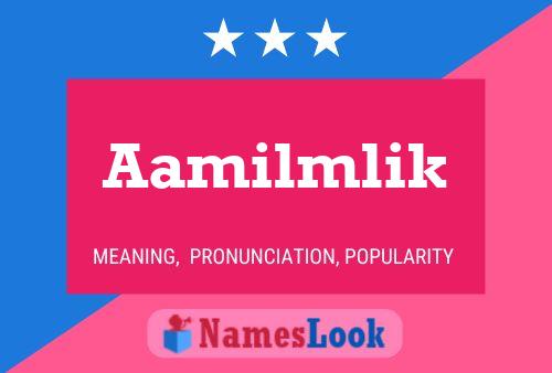 Póster del nombre Aamilmlik