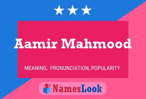 Póster del nombre Aamir Mahmood