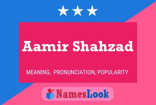 Póster del nombre Aamir Shahzad