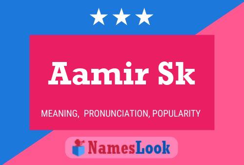 Póster del nombre Aamir Sk