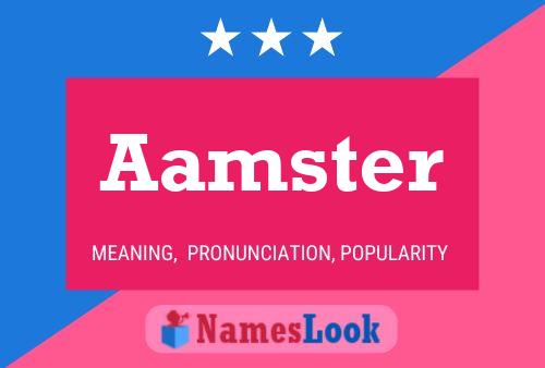 Póster del nombre Aamster