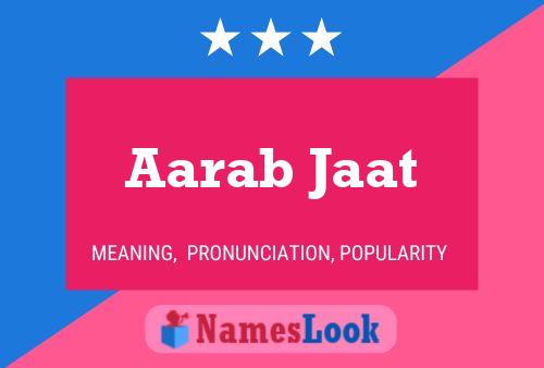 Póster del nombre Aarab Jaat