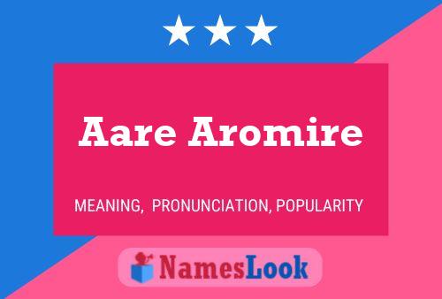 Póster del nombre Aare Aromire