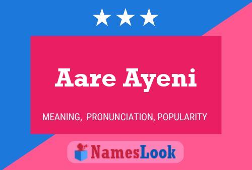 Póster del nombre Aare Ayeni