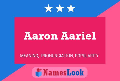 Póster del nombre Aaron Aariel