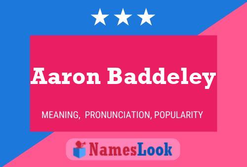 Póster del nombre Aaron Baddeley