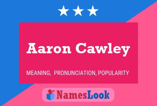 Póster del nombre Aaron Cawley