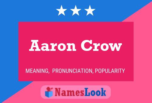 Póster del nombre Aaron Crow