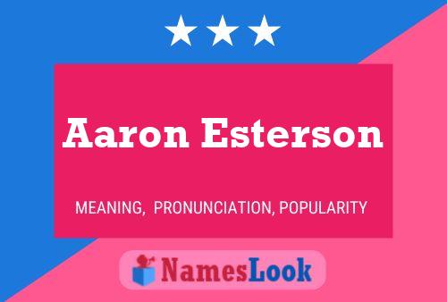 Póster del nombre Aaron Esterson