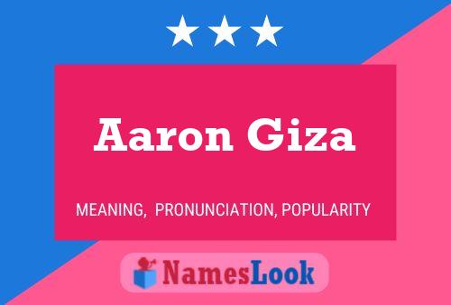 Póster del nombre Aaron Giza