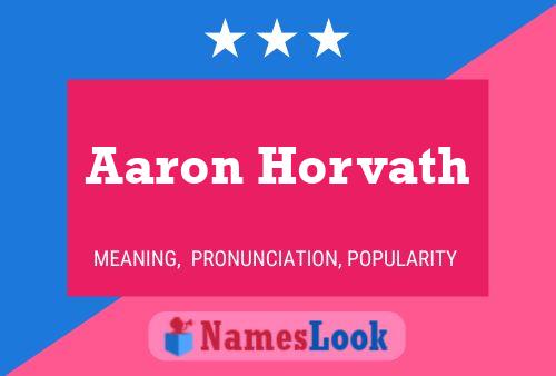 Póster del nombre Aaron Horvath