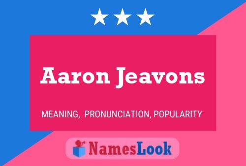 Póster del nombre Aaron Jeavons