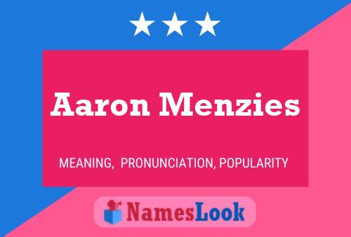 Póster del nombre Aaron Menzies