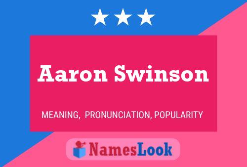 Póster del nombre Aaron Swinson