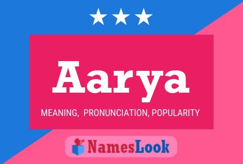 Póster del nombre Aarya