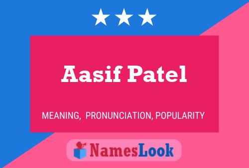 Póster del nombre Aasif Patel