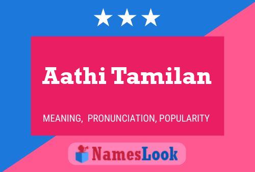 Póster del nombre Aathi Tamilan