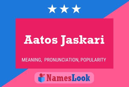 Póster del nombre Aatos Jaskari