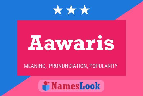 Póster del nombre Aawaris