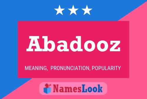 Póster del nombre Abadooz