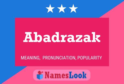 Póster del nombre Abadrazak