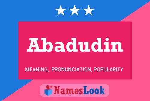 Póster del nombre Abadudin