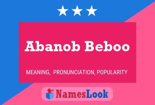 Póster del nombre Abanob Beboo