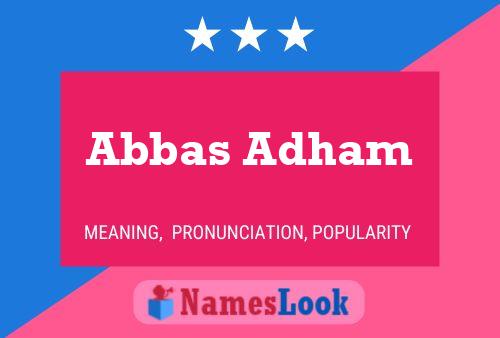 Póster del nombre Abbas Adham