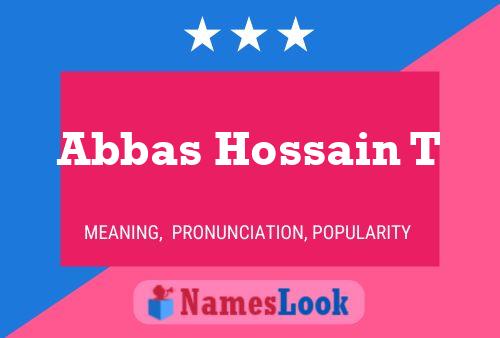 Póster del nombre Abbas Hossain T