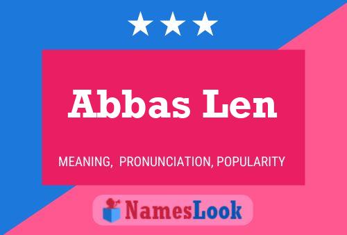 Póster del nombre Abbas Len