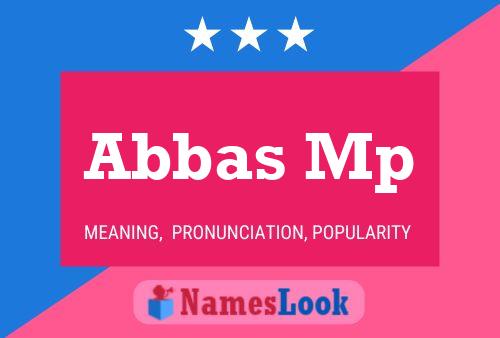 Póster del nombre Abbas Mp