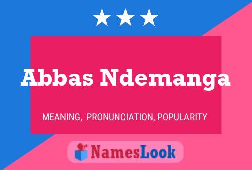 Póster del nombre Abbas Ndemanga