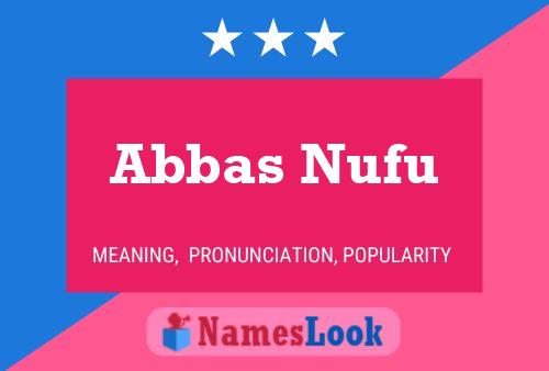 Póster del nombre Abbas Nufu