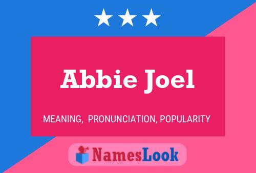 Póster del nombre Abbie Joel