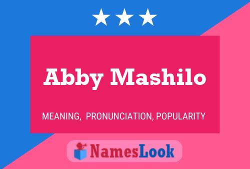 Póster del nombre Abby Mashilo